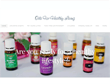Tablet Screenshot of oilsforhealthyliving.net